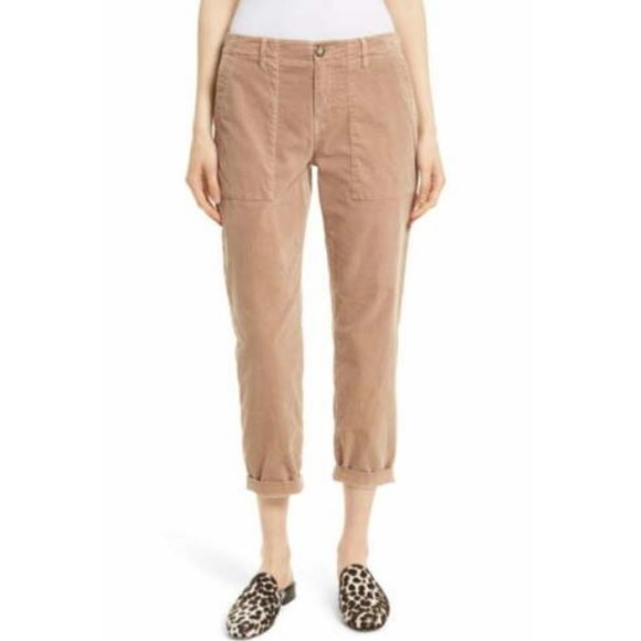 SOLD Joie Textured Painter Crop Cotton Pant Blush - Picture 3 of 6